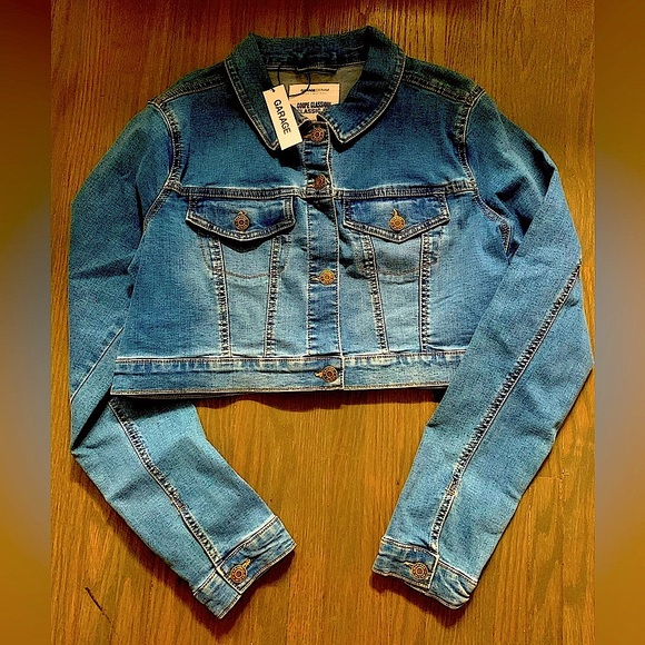 Garage Denim Crop Jacket - Picture 2 of 3
